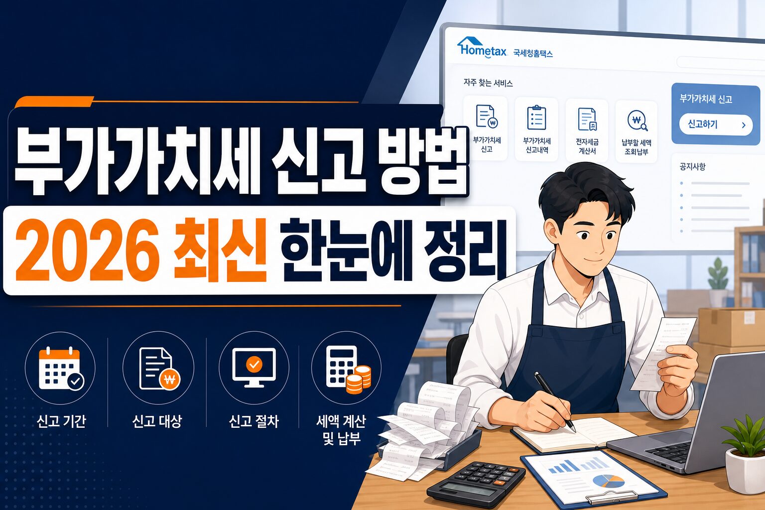 부가가치세 신고 방법 2026 최신 한눈에 정리