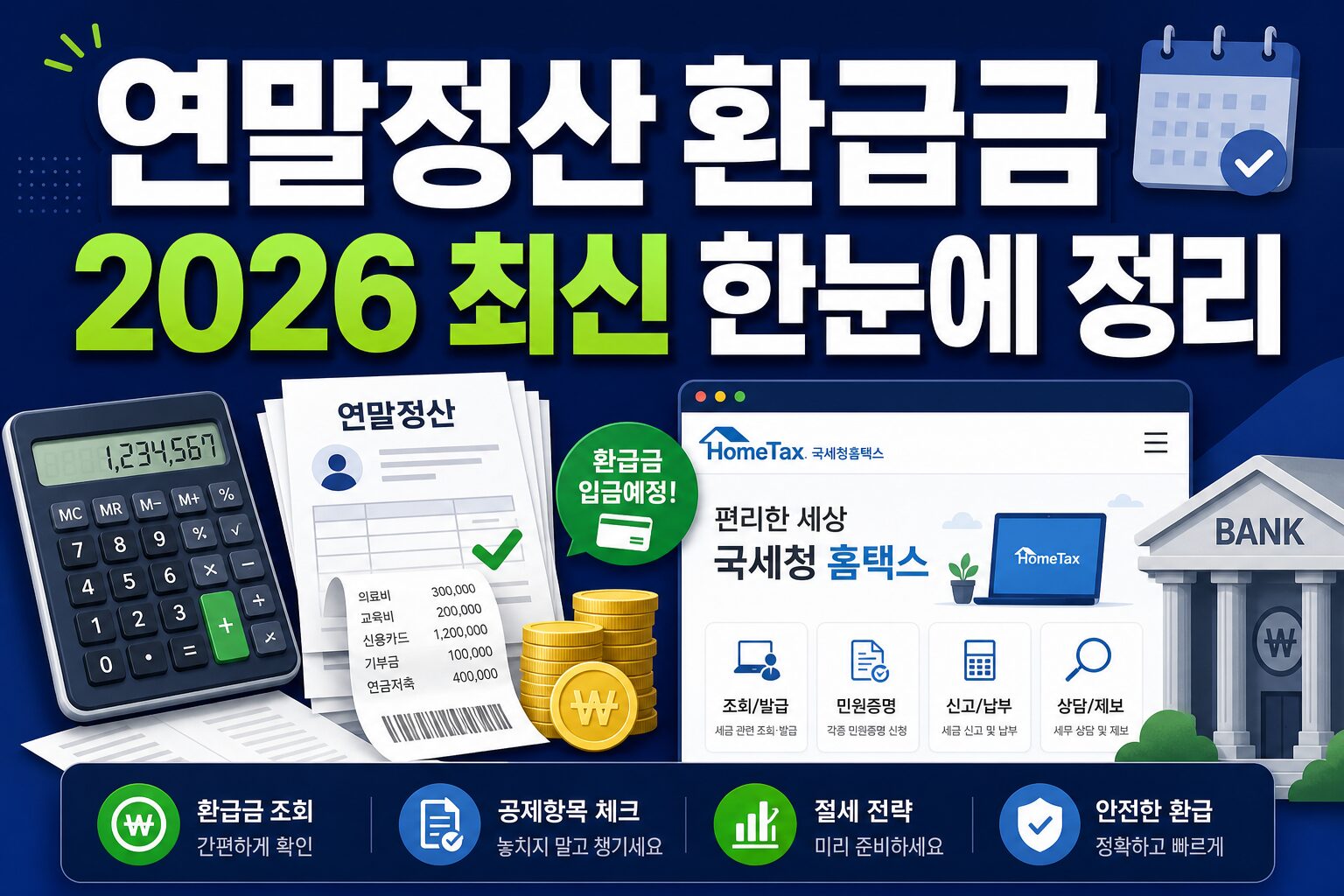 연말정산 환급금 2026 최신 한눈에 정리 썸네일